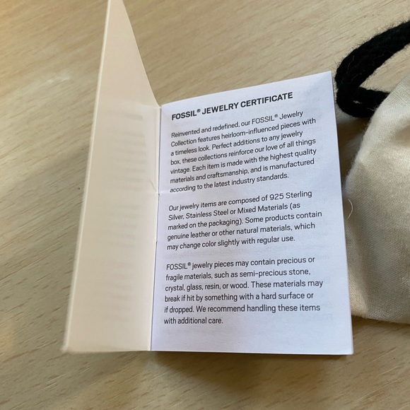 NWT Fossil Stainless Steel Earrings - Picture 5 of 5